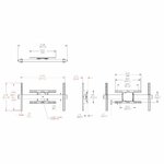 Accessoires vidéo support mural rotatif VOGELS PFW 6858 pour écran 90° infinytech Réunion 3