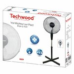 Petit électroménager ventilateur sur pied TECHWOOD TVE-436 40 cm Noir infinytech Réunion 2
