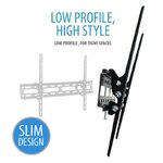Accessoires vidéo support mural discret avec inclinaison V7 pour écrans de 32 à 65 infinytech Réunion 4
