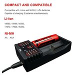 Accessoires chargeur WUBEN Smart Charger ARF2 pour batteries Li-ion NIMH et LiFePO4 infinytech Réunion 4