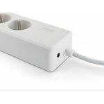 Matériels informatique multiprise connectée CALIBER HWP302FU 4 prises et 4 ports USB infinytech Réunion 2