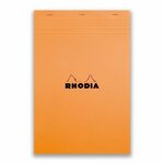 Fournitures bureautique Bloc RHODIA agrafé N°19 Format A4 Plus petits carreaux 5x5 Orange infinytech Réunion 1