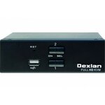 Matériels informatique switch KVM DEXLAN 2 ports HDMI 4K USB Audio et câbles infinytech Réunion 2