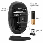 Matériels informatique souris ADVANCE Drift 2 Sans Fil Noire infinytech Réunion 5