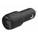 Accessoires téléphonie chargeur allume-cigare BELKIN 2 ports USB Noir avec câble lightning infinytech Réunion 3