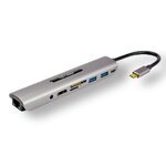 Matériels informatique station d'accueil MCL USB type-C HDMI RJ-45 et lecteur de carte infinytech Réunion 1