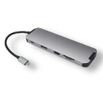 Matériels informatique station d'accueil MCL USB type-C multi-ports 10 en 1 HDMI DP infinytech Réunion 1