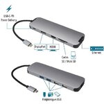 Matériels informatique station daccueil MCL USB type-C multi-ports 10 en 1 HDMI DP infinytech Réunion 3