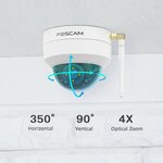 Matériel de vidéosurveillance caméra IP dôme motorisée 4MP FOSCAM D4Z infinytech Réunion 5