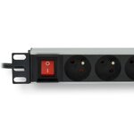 Matériels informatique multiprise rackable avec interrupteur MCL 9 prises avec terre 16A infinytech Réunion 3