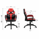 Matériels informatique siège Gaming SOF Fighter Junior Noir Rouge infinytech Réunion 6