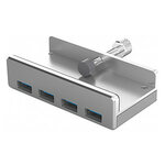 Matériels informatique Hub 4 ports USB 3.0 DACOMEX HB504 Clipsable en aluminium infinytech Réunion 1