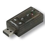 Matériels informatique convertisseur USB 2.0 vers Audio effet 7.1 MCL infinytech Réunion 1