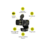 Matériels informatique webcam PORT DESIGNS 900078 Full HD infinytech Réunion 5