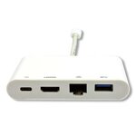 Matériels informatique adaptateur USB-C MCL USB3C-504 vers USB HDMI et RJ45 infinytech Réunion 2