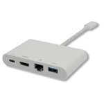 Matériels informatique adaptateur USB-C MCL USB3C-504 vers USB HDMI et RJ45 infinytech Réunion 1