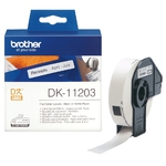 Consommables informatique rouleau détiquettes BROTHER DK-11203 Noir sur blanc 17 x 87 mm infinytech Réunion 2