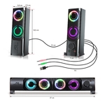 Matériels informatique enceintes 2.0 SOUNDPHONIC RGB 6W RMS infinytech Réunion 4