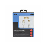 Matériels vidéo cordon TV APM Male Male  9,52mm Blanc 5m avec adaptateur Femelle infinytech Réunion 2