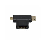 Matériels informatique adaptateur APM HDMI Femelle vers Mini et Micro HDMI Male Noir infinytech Réunion 1