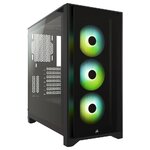 Matériels informatique boitier CORSAIR iCUE 4000X RGB Tempered Glass Noir infinytech Réunion 1