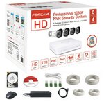 Kit de Vidéosurveillance numérique FOSCAM FN7108E-B4-2T 4 caméras 1080P infinytech Réunion 02