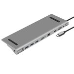Matériels informatique station d'accueil USB-C HEDEN HUBUSBC10PORT 10 ports infinytech Réunion 01