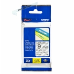 Consommables informatique cassette à ruban pour étiqueteuse BROTHER TZe-121 Transparent 9 mm infinytech Réunion 01