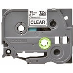 Consommables informatique cassette à ruban pour étiqueteuse BROTHER TZe-141 Transparent 18 mm infinytech Réunion 02