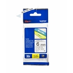 Consommables informatique cassette à ruban pour étiqueteuse BROTHER TZe-211 Noir sur Blanc 6 mm infinytech Réunion 01