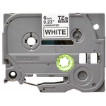 Consommables informatique cassette à ruban pour étiqueteuse BROTHER TZe-211 Noir sur Blanc 6 mm infinytech Réunion 02