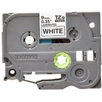 Consommables informatique cassette à ruban pour étiqueteuse BROTHER TZe-221 Noir sur Blanc 9 mm infinytech Réunion 02