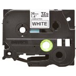 Consommables informatique cassette à ruban BROTHER TZe-261 Noir sur blanc 36mm infinytech Réunion 02
