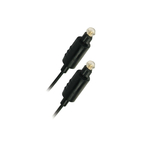 Matériels informatique câble fibre optique APM 416010 Toslink Male Male 5m Noir infinytech Réunion 01