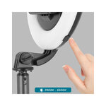 Accessoires téléphonie perche selfie AKASHI avec anneau lumineux infinytech Réunion 05