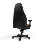 Matériels informatique siège Gamer NOBLECHAIRS ICON CUIR VÉRITABLE COGNAC NOIR infinytech Réunion 02