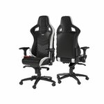 Matériels informatique siège Gamer NOBLECHAIRS EPIC CUIR VÉRITABLE NOIR BLANC ROUGE infinytech Réunion 01