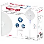 Petit électroménager ventilateur sur pied TECHWOOD TVE-473T Blanc infinytech Réunion 03