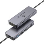 Matériels informatique station d'accueil USB-C VOLKANO VK-20140-BK HDMI VGA USB3 infinytech Réunion 01