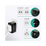 Accessoires téléphonie adaptateur universel AKASHI avec double USB Noir infinytech Réunion 03