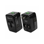 Accessoires téléphonie adaptateur universel AKASHI avec double USB Noir infinytech Réunion 02