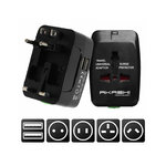 Accessoires téléphonie adaptateur universel AKASHI avec double USB Noir infinytech Réunion 01