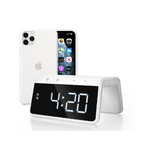 Petit électroménager réveil avec recharge sans fil CALIBER HCG019QI Blanc infinytech Réunion 01