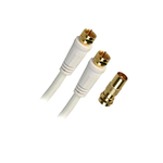 Matériels informatique cordon satellite APM 409006 Fiche F Mâle Mâle Blanc 5m avec adaptateur infinytech Réunion 01