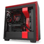 Matériels informatique boitier pc NZXT H710 Noir Rouge infinytech Réunion 01