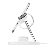Accessoires téléphonie station de recharge 3-en-1 BELKIN avec MagSafe Blanc infinytech Réunion 03