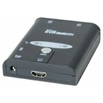 Matériels informatique mini switch KVM HDMI 4K USB Audio 2 ports avec cables 1,30m infinytech Réunion 01