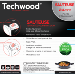 Petit électroménager sauteuse TECHWOOD TP-24SA 24cm infinytech Réunion 04