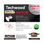 Petit électroménager sauteuse TECHWOOD TP-28SA infinytech Réunion 05