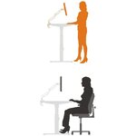Matériels informatique bureau motorisé KIMEX INTERNATIONAL 140X75CM infinytech Réunion 02